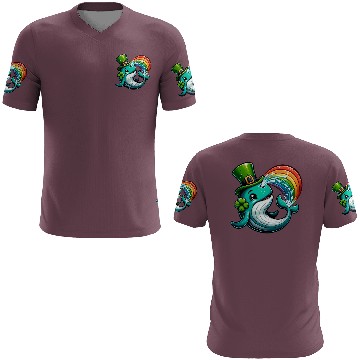 Discover St. Patrick's Day Whale Cartoon 3D T Shirts