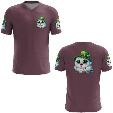 Discover St. Patrick's Cute Snowy Owl 3D T Shirts