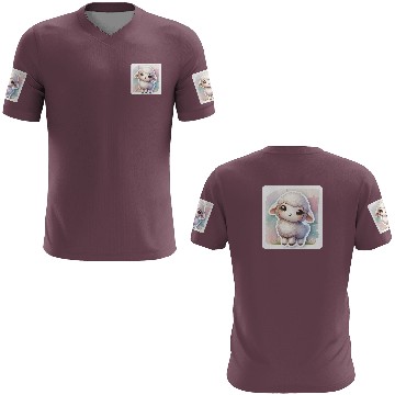 Discover A Sweet Easter Sheep With Fluffy Wool 3D T Shirts