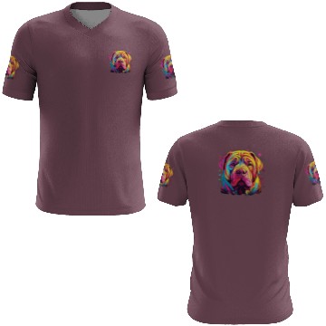 Discover Watercolor Colorful Chinese Shar Pei 3D T Shirts