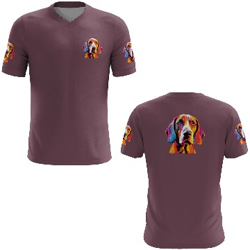 Discover Watercolor Colorful English Foxhound 3D T Shirts
