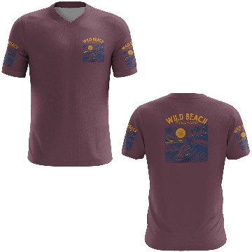Discover Wild Beach Surfer Island 3D T Shirts