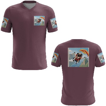 Discover A pug skydiving 3D T Shirts
