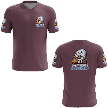 Discover Don't Worry Be Marshmallow Cute Camping 3D T Shirts