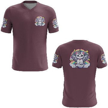 Discover Celestial Charm Unicorn Cat 3D T Shirts