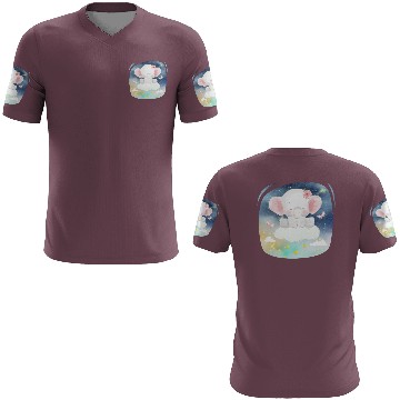 Discover Baby Elephant Ride Up To Sky Using Cloud Excited 3D T Shirts
