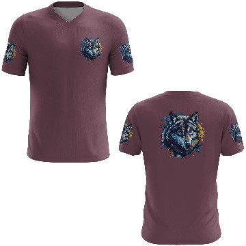 Discover Alpha Wolf Paint Splash 3D T Shirts