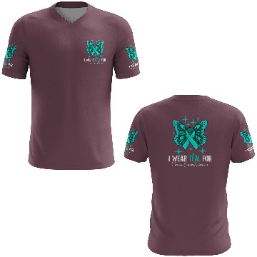 Discover I Wear Teal For Ovarian Cancer Awareness 3D T Shirts