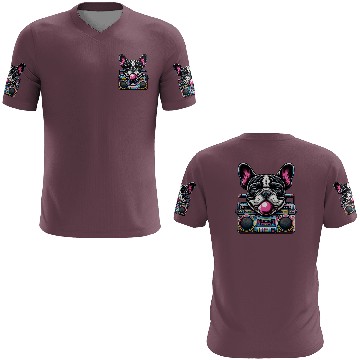 Discover Frenchie Beats: French Bulldog with Music Boom Box 3D T Shirts