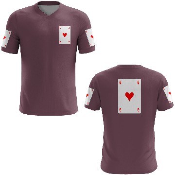 Discover Hearts Playing Card 3D T Shirts