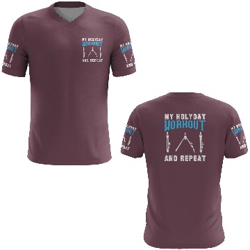 Discover My Holyday Workout and repeat 3D T Shirts