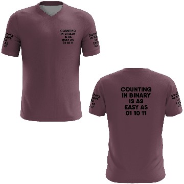 Discover Computer Science Counting in Binary 3D T Shirts