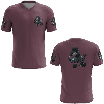 Discover Cyborg Poodle Robot Peace Sign 3D T Shirts