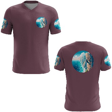 Discover Coastal Climb: Adventure on the Edge 3D T Shirts