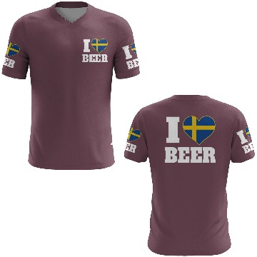 Discover I Love Beer And Sweden Patriotic Expression 3D T Shirts