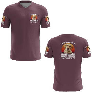 Discover LABRADOR RETRIEVER PROFESSIONAL HUMAN TRAINER 3D T Shirts