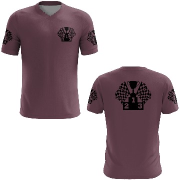 Discover Car race cup flag podium 3D T Shirts