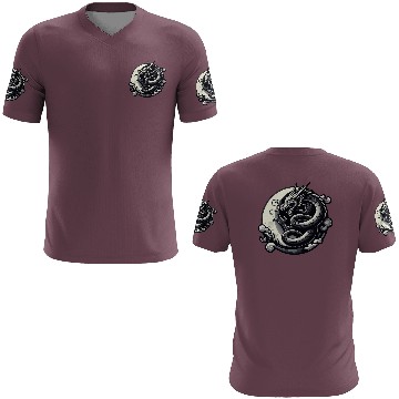 Discover Mystical Dragon Silhouette 3D T Shirts