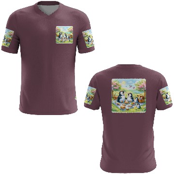 Discover Penguin Flowers Butterflies Premium 3D T Shirts