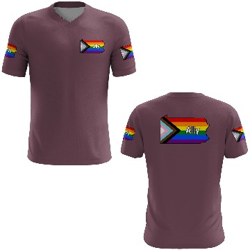 Discover Pennsylvania Pride Ally Progress Flag 3D T Shirts