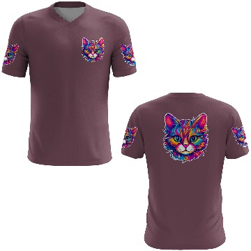 Discover Psychedelic Cat - Groovy Neon Feline 3D T Shirts