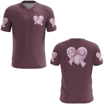 Discover Heart with a pink bow 3D T Shirts