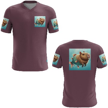 Discover The capybara-fish 3D T Shirts