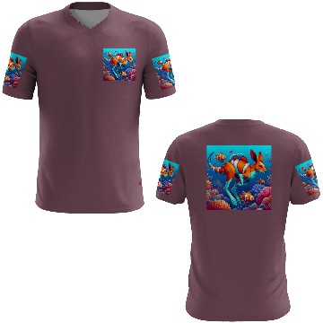 Discover The kangaroo-clown fish 3D T Shirts