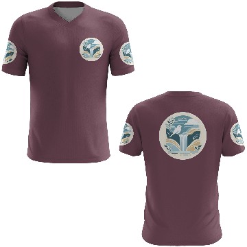 Discover Serenity Waterfall and Bird 3D T Shirts