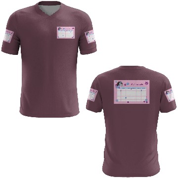 Discover Timetable for Kids - Pony Flowers pink 3D T Shirts