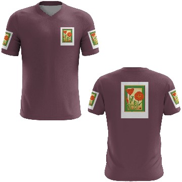 Discover California Poppies illustration poster 3D T Shirts