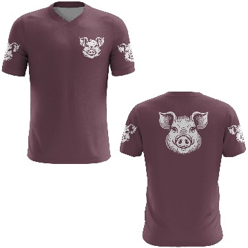 Discover Pig face pigs vector farm animal path18 3D T Shirts