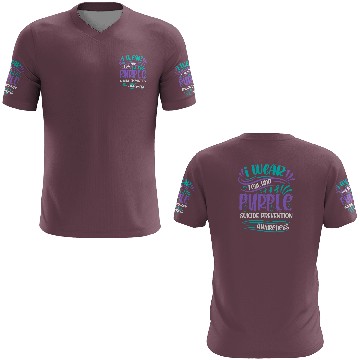 Discover Wellness Collection - I Wear Purple & Teal 3D T Shirts