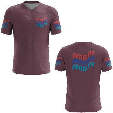 Discover text sunday with theme Tipografi eksperimental 3D T Shirts