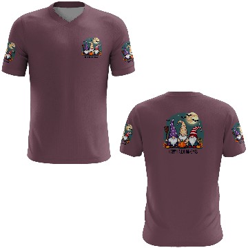 Discover Happy Hallothanksmas Gnomes Celebration with Bats 3D T Shirts