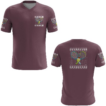 Discover Tennis Player Ugly Christmas 3D T Shirts