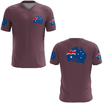 Discover Aussie Flag Map 3D T Shirts Design