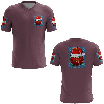 Discover Cricket Ball Christmas Lights 3D T Shirts