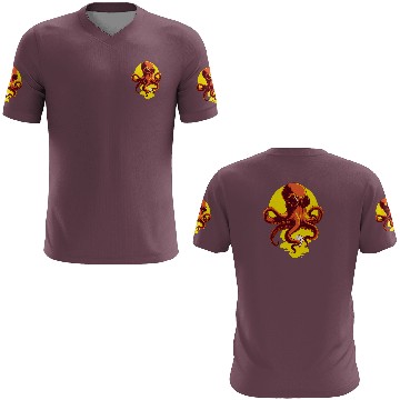 Discover Orange Smart Octopus 3D T Shirts