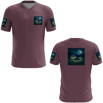 Discover mushrooms in grass 3D T Shirts