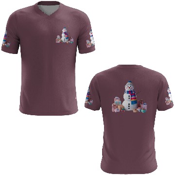 Discover "Festive Snowman 3D T Shirts – Pastel Winter Charm
