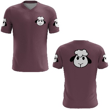 Discover Sheep Face Head Cute Small Baby Lamb Sweet Comic 3D T Shirts