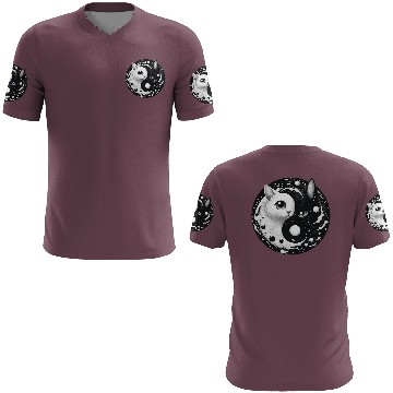 Discover Ying and Yang Cats Asian Meditation Gift Idea 3D T Shirts