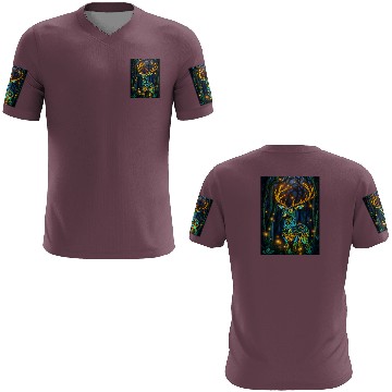Discover Luminous Deer in Twilight Grove 3D T Shirts