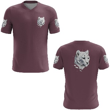 Discover Geometric Snow Leopard - Elegance of the Wild 3D T Shirts