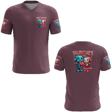 Discover Valentines Day Robot Love 3D T Shirts