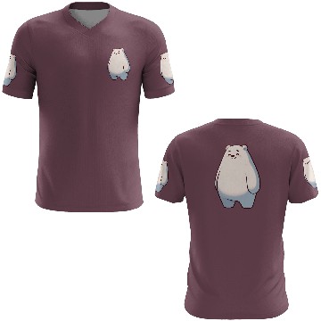 Discover Cute Polar Bear Cartoon Happy Relaxed 3D T Shirts