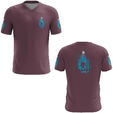 Discover Funny Bigfoot Hiding in Forest 3D T Shirts