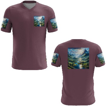 Discover The picturesque and natural scenery 3D T Shirts