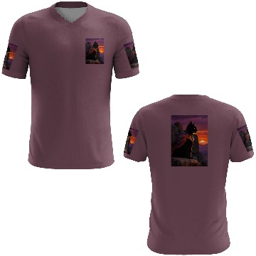Discover Cat painting red black cat 3D T Shirts